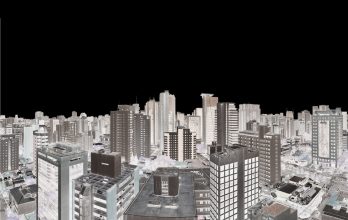 SP, Transamerica South, Within Series, 2015 293 x 170 cm. Digital negative contact print © André Lichtenberg