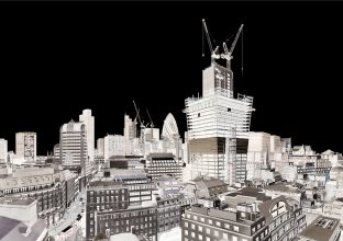 London Fenchurch II, Within Series, 2013, 156 x 110 cm. Digital negative contact print © André Lichtenberg