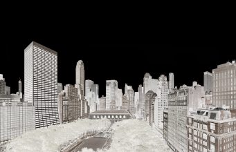 NY, Bryant Park, Within Series, 2015, 263 x 170 cm. Digital negative contact print © André Lichtenberg