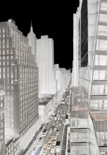 NY, Sixth Avenue South, Within Series, 2015, 123 x 198 cm. Digital negative contact print © André Lichtenberg 