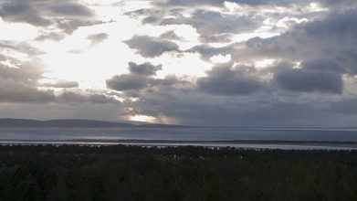 The Wandering Dunes – Culbin Sands, 2014 – (Still) Four channel video installation with sound © Chrystel Lebas