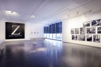 Installation shot, ‘Observing Women at Work: Franki Raffles’, Reid Gallery, The Glasgow School of Art (2017). Photo: Alan Dimmick 