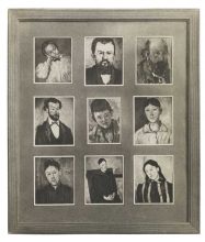 A group of photographs of portraits by Cezanne, exhibited at Salon d’Automne, 1904. Photo © Rob McKeever, 2017