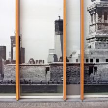 Mark  Curran,  Financial  Surrealism  (World  Trade  Center  II),  Development  hoarding,  Zuidas  Global  Financial  District,  Amsterdam,  Netherlands,  2015, from THE  MARKET (2010–ongoing)  © Mark  Curran