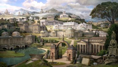 Grand Tour II - Homage to Soane (after Gandy) 2017 © Emily Allchurch