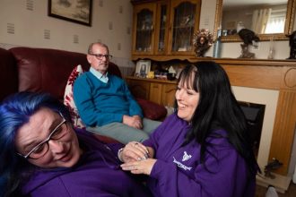“They’re giving me a headache today.” Donna’s dad. © Gemma Taylor