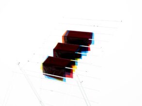 10. Drying rack Colours #2, 2018, Chocolatish Back (Red + Blue + Yellow) 