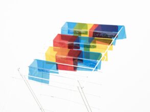 12. Drying rack Colours #3, 2018 (Red, Blue &amp; Yellow Mosaic) 