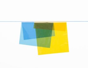 19. Balance between Yellow on Blue, 2019 