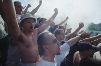 Fußball: BFC gegen 1.FC Union, Berlin, 2000, Deutschland © Harald Hauswald/OSTKREUZ