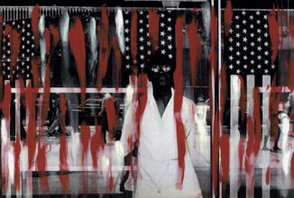Ming Smith, America Seen through Stars and Stripes (Painted), New York, 1976, from Ming Smith: An Aperture Monograph (Aperture/Documentary Arts, 2020) © Ming Smith, courtesy the artist and Aperture
