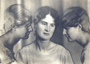 Helen Muspratt, Triple self portrait, solarised c. 1932