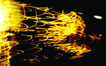At the Speed of the Light, 1999, light box, 50x80x12 cm © Mariella Bettineschi