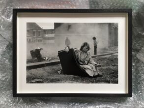 Tish Murtha, Karen on overturned chair from the series Youth Unemployment (1981)