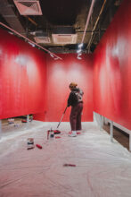 Painting the walls (BLK BXY JOY exhibition installation)