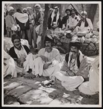 Yazidis at their annual festival at Lalish in Kurdistan 18 October 1946 / Anthony Kersting