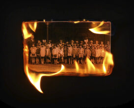 For Leopold, 2018-2021. Installation of 10 videos. Video still: School outing to Berlin zoo © Sara Davidmann