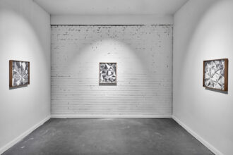 (left to right) Node #8, Node #1, Node #9, 2022 © Benjamin Jones. Installed in Post No Bills, The Koppel Project Hive, London, 2022