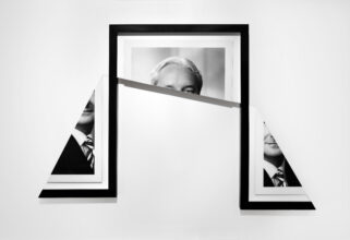 Balance (photographs of my paternal grandfather, two of which re-photographed with my eye looking through the print), 2021 © Jonny Briggs