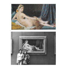 Nicole Gravier. Postcards series, photomechanical printing, gelatin silver print, Louvre, Paris, 1973. Courtesy of the artist.