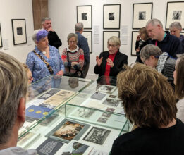 Nicky Bird discusses A Life’s Work: Alex ‘Sanny’ Doolan (1921–1986), in Before and After Coal March 2024. Photograph by Julie Duffy National Galleries of Scotland, Edinburgh