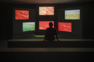 Listening All Night To The Rain [Escuchando toda la noche la lluvia], John Akomfrah, Museo Nacional Thyssen-Bornemisza, 2025. Image: TBA21 | Maru Serrano