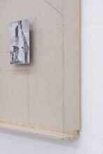 Joshua Phillips, (Ruination) The Great Central Chimney of Chalk Above the Bedroom, card, glue, pencil, chalk, photograph, 2024